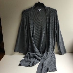 Grey Westport long cardigan NWOT size 1X